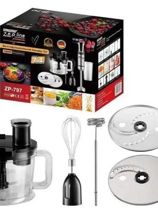 Многофункциональный блендер 7в1 zepline zp-797, 1500вт, черный