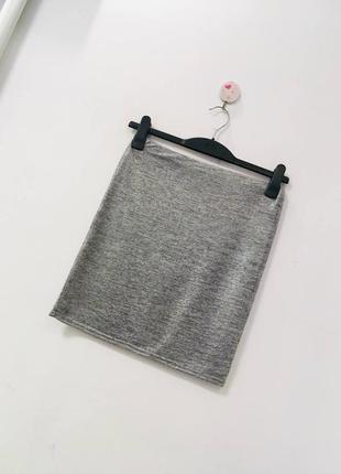 Металлическая юбка на резинке boohoo