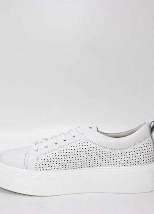 Жіночі білі кросівки крипери білий6 фото