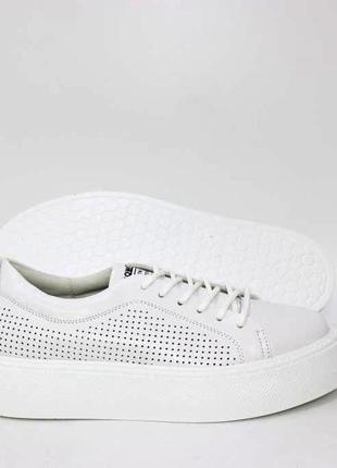 Жіночі білі кросівки крипери білий7 фото