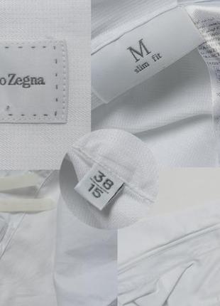 Ermenegildo zegna white shirt чоловіча сорочка10 фото