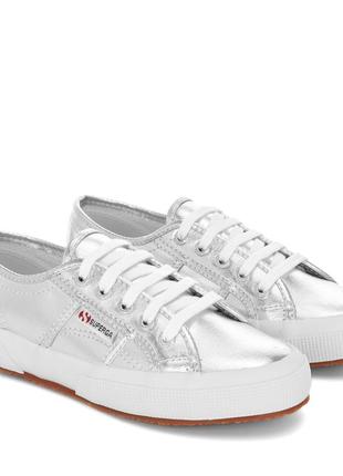 superga 2750 cotmetu grey silver metal effect 38 38 5 799 124460374