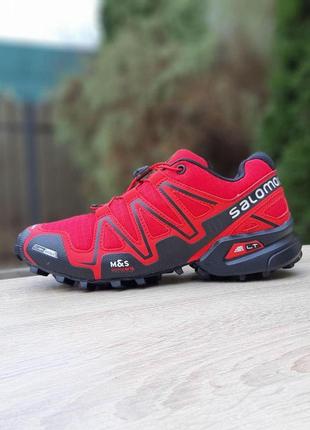 Чоловічі кросівки salomon speedcross 3 червоні
