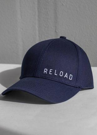 Кепка reload — logo, синій