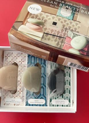 Rituals clean beauty bar – елітний набір для догляду за обличчям, тілом та волоссям 3 × 10 г