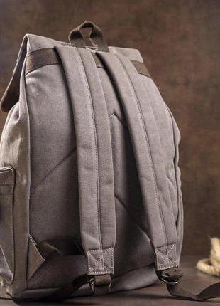 Рюкзак великий сірий текстильний дорожній спортивний 7201332 фото