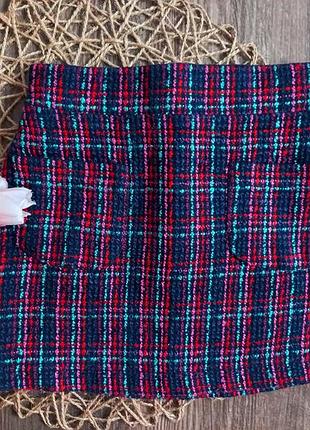 Класнюча твідова спідничка на 2-3р