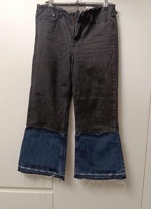 Джинсовые кюлоты, укороченные джинсы