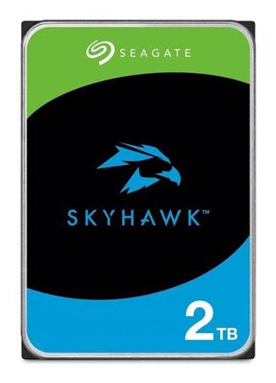 Жесткий диск seagate skyhawk hdd 2tb 5400rpm 256mb st2000vx017 3.5 sataiii