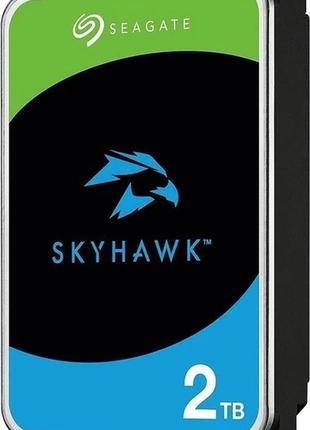 Жесткий диск seagate skyhawk hdd 2tb 5400rpm 256mb st2000vx017 3.5 sataiii2 фото