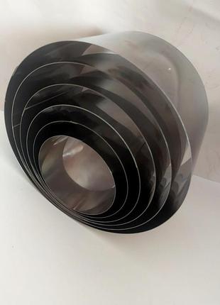 Набір кілець із неіржавкої сталі h 12 см. d 20,18,16,14,12 10 см.