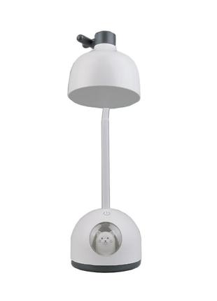 Лампа настільна акумуляторна дитяча 4 вт нічник настільний із сенсорним керуванням lt-a2084 білий4 фото