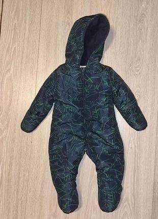 Теплый, зимний комбинезон mothercare на 6 мес
