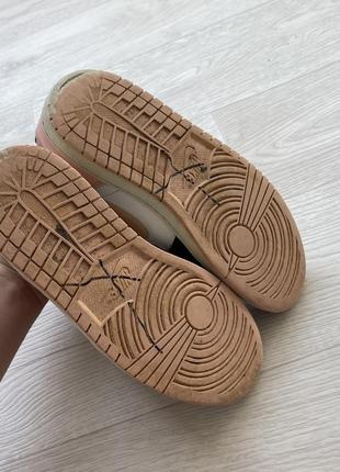 Шикарные кроссовки nike air jordan 1 mid crimson tint pink/white/black7 фото