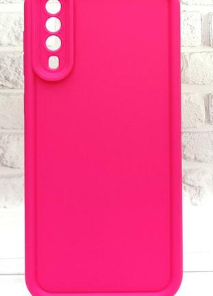 Чехол shock case для телефона glass case samsung galaxy a30s/a50/a50s pink / a505 бампер силиконовый розовый