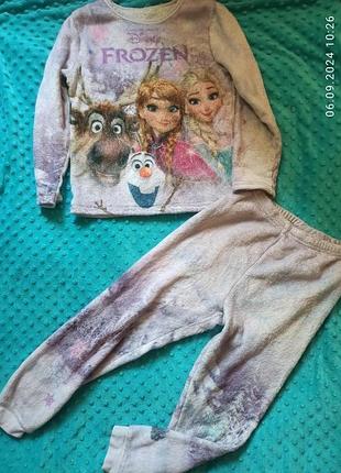 Пижама махровая frozen 128