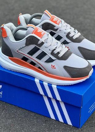 Мужские серые спортивные кроссовки adidas