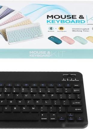 Комплект безпровідна клавіатура з мишкою ukc mouse & keyboard black7 фото