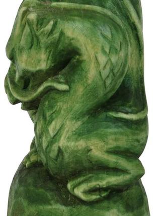 Фігурка ручної роботи зелений деревний дракон символ 2024 року8 фото