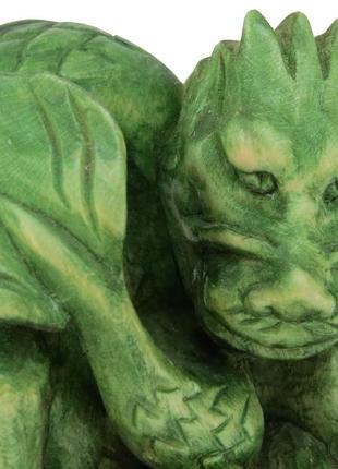 Фигурка ручной работы зеленый древесный дракон символ 2024 года9 фото