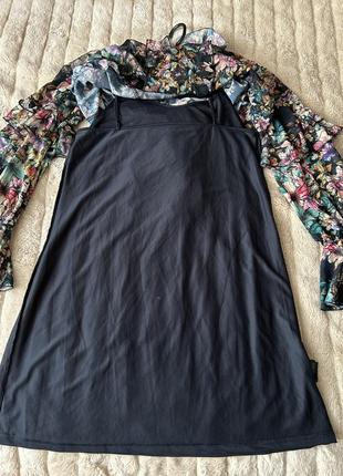 Трендова квіткова сукня h&m 6
