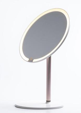 Зеркало настольное круглое с led подсветкой для макияжа3 фото