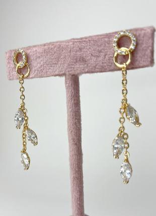 Серьги позолота xuping ювелирная бижутерия серьги-подвески золотистый 52 мм s15273