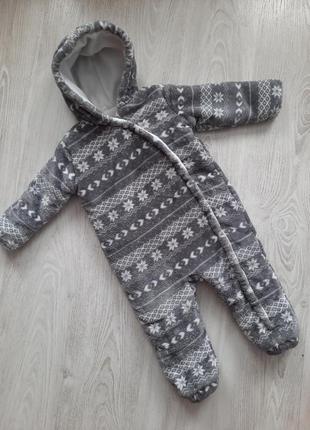 Теплий комбінезон комбез f&f baby 18-24 міс.86-92 см