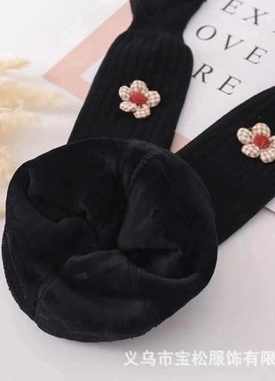 Теплые колготы на меху