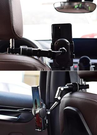 Універсальний тримач для смартфону car phone holder rotatable 360° black5 фото