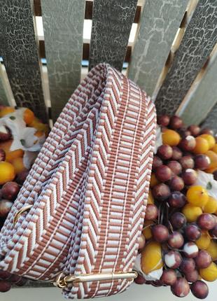 Сменный текстильный ремень для сумки фурнитура золото2 фото