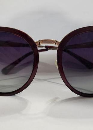 Жіночі сонцезахисні окуляри коричневі "котяче око"