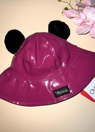 Шляпка для дівчинки рожевого кольору mickey, всередині котоновий підклад.//  розмір: 6-8 років2 фото