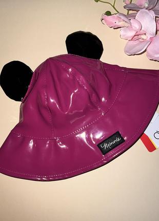 Шляпка для дівчинки рожевого кольору mickey, всередині котоновий підклад.//  розмір: 6-8 років6 фото