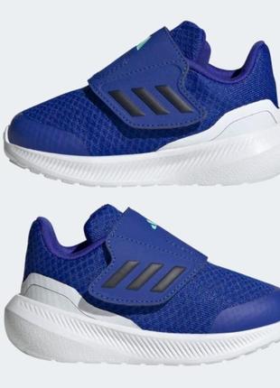 Кросівки на липучках adidas р.26,27 оригінал,легкі текстильні,бігові,сині,кеди
