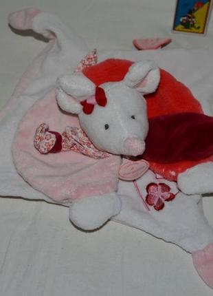 Фирменный плюшевый комфортер полотенце салфетка слюно поглощающая игрушка мышка мышонок