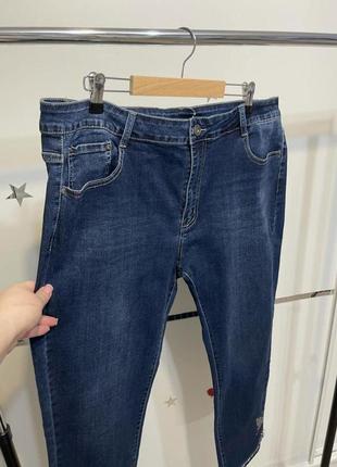 Шикарні джинси зі стразами 56-62 розмір6 фото