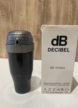 Azzaro db decibel туалетна вода тестер 100 мл ( 2011 рік випуску), оригінал