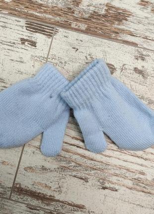 Рукавиці дитячі блакитні