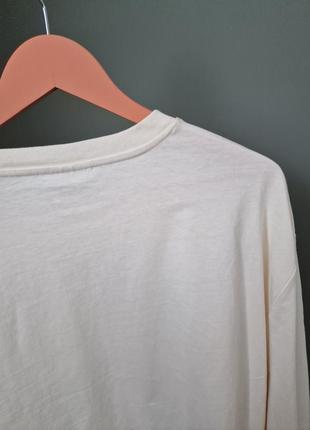 Свитшот лонгслив укороченный натуральный michigan primark back to school9 фото