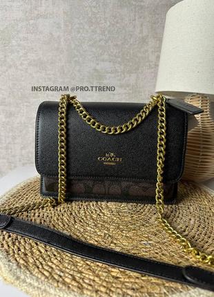 Кожаная сумка coach