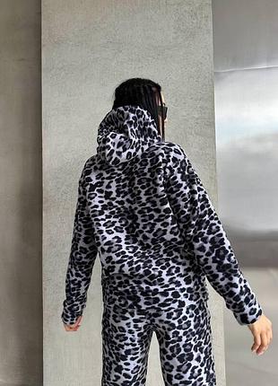 Флісовий леопардовий костюм