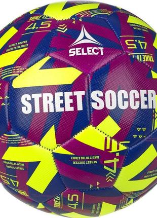 М'яч футбольний вуличний select street soccer v23 жовтий уні 4,5