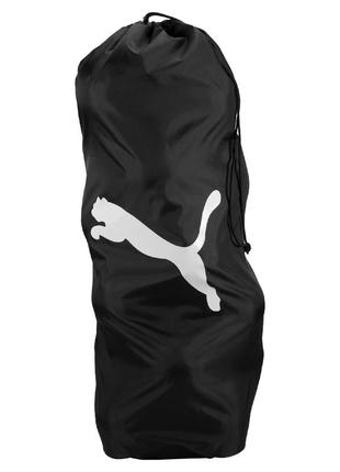 Сумка для м'ячів puma team ballsack (16) чорний, білий уні 40 х 40 х 128 см