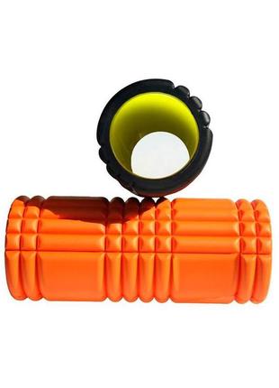 Масажний ролик yoga roller помаранчевий уні 32x15см