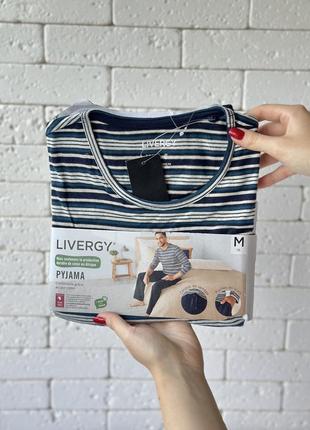 Мужская пижама или домашний костюм фланель livergy