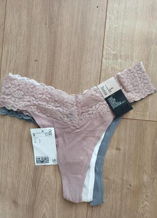 Трусики h&m набір 3 шт.
