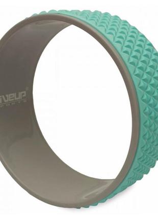 Колесо для йоги та фітнесу liveup yoga ring блакитний уні 33x13см