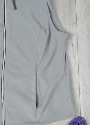 Жіночий жилет флісовий демісезонний сірий розмір 54 (3 xl)5 фото