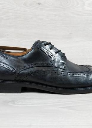 Кожаные мужские туфли броги clarks оригинал, размер 43
